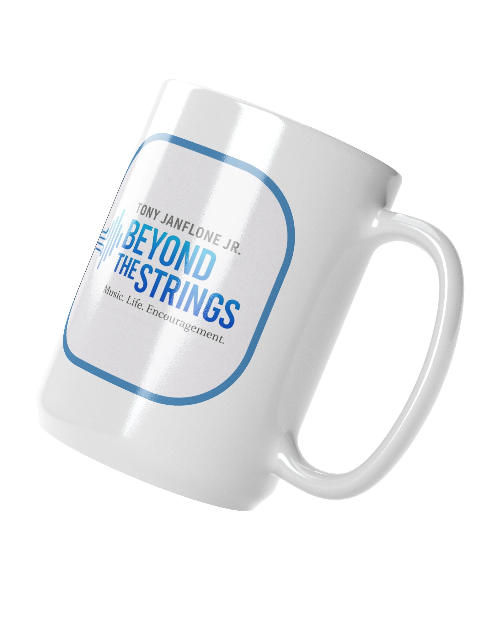 Beyond the Strings – Proverbs 4:25 Mug WHITE product image (3)