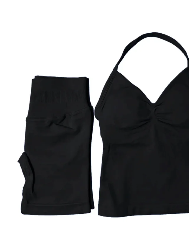 Bleach Blue (Halter Top + Mid Contour Short Performance Set ) ⭐️ ⭐️ ⭐️ ⭐️ product image (8)