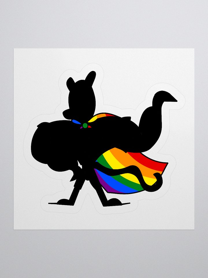 Superhomo! Vermili Gay Silhouette Variant Sticker! product image (3)