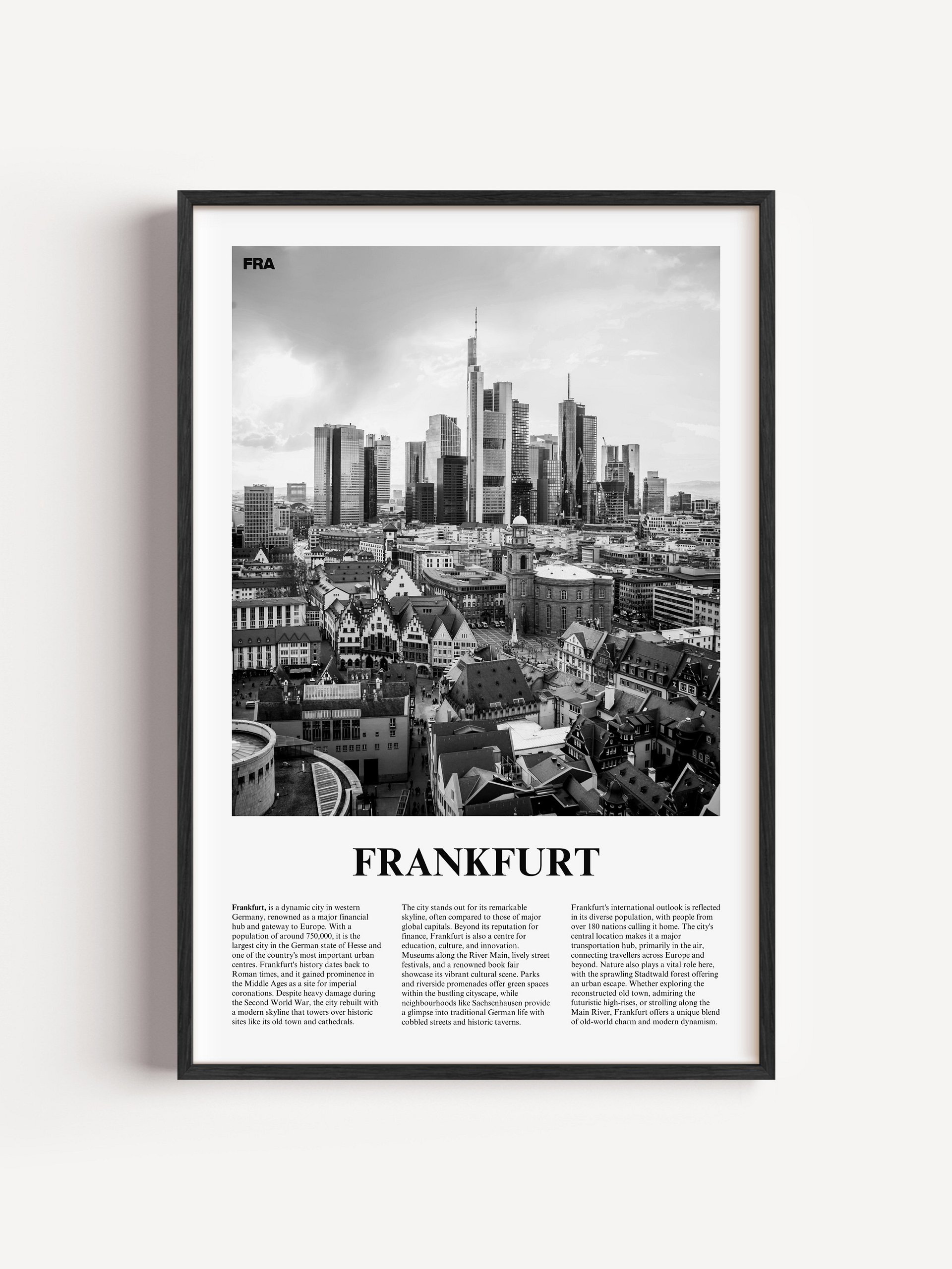 Frankfurt 01 Newspaper Poster product image (1)