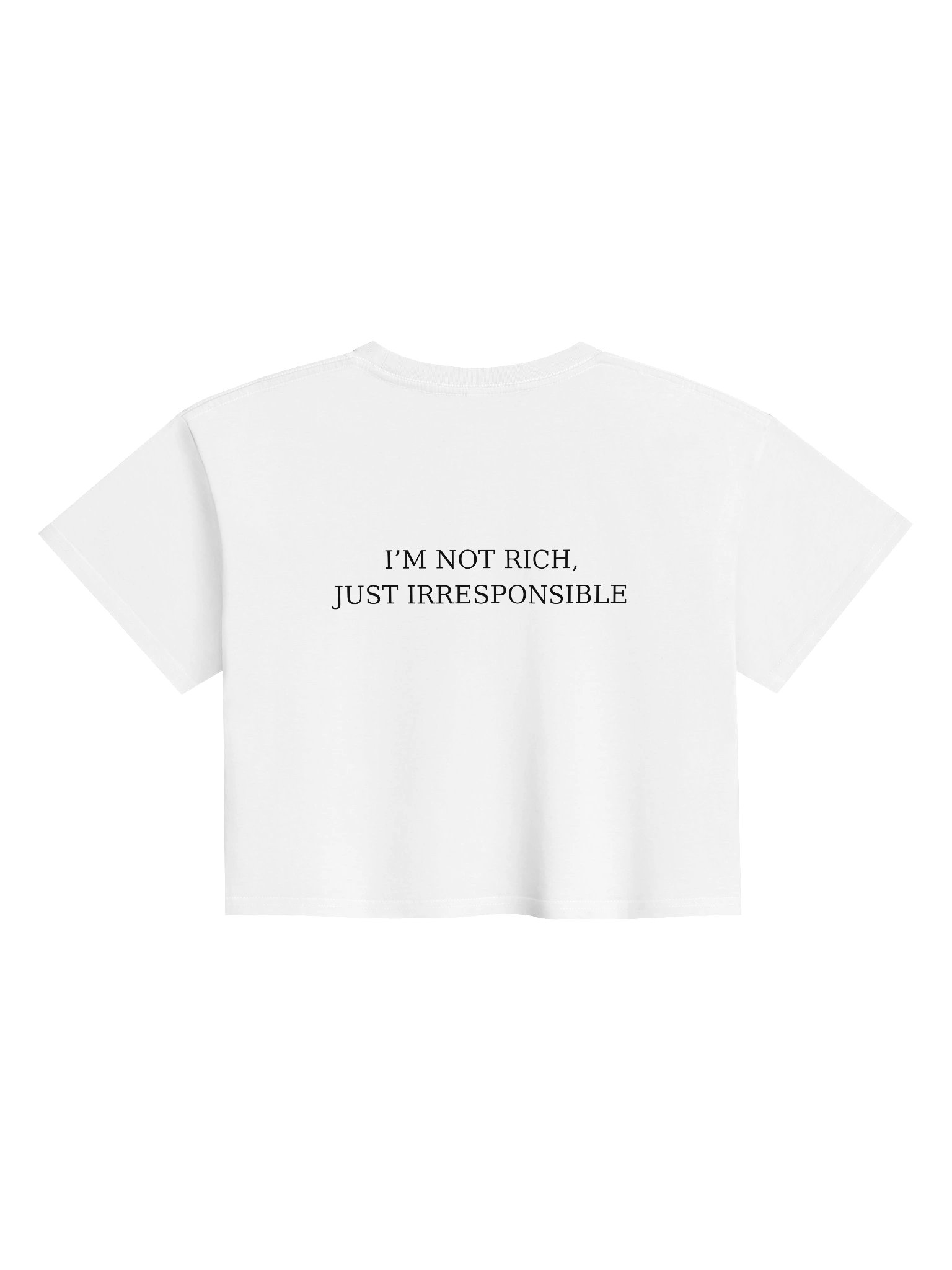 Irresponsible Behavior Crop White product image (1)