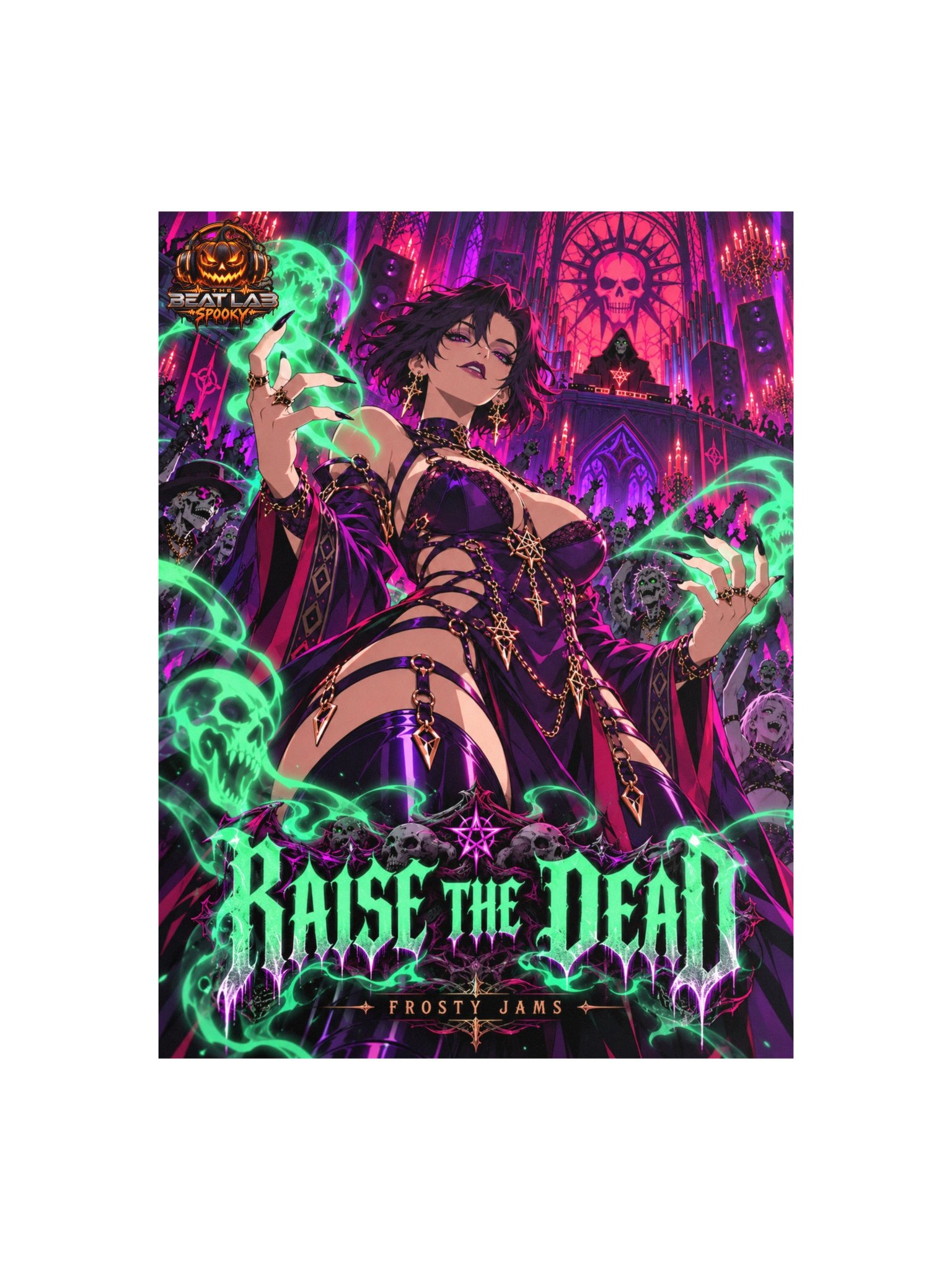 Raise the Dead ☠️ | Gothic Necromancer Anime Poster product image (1)
