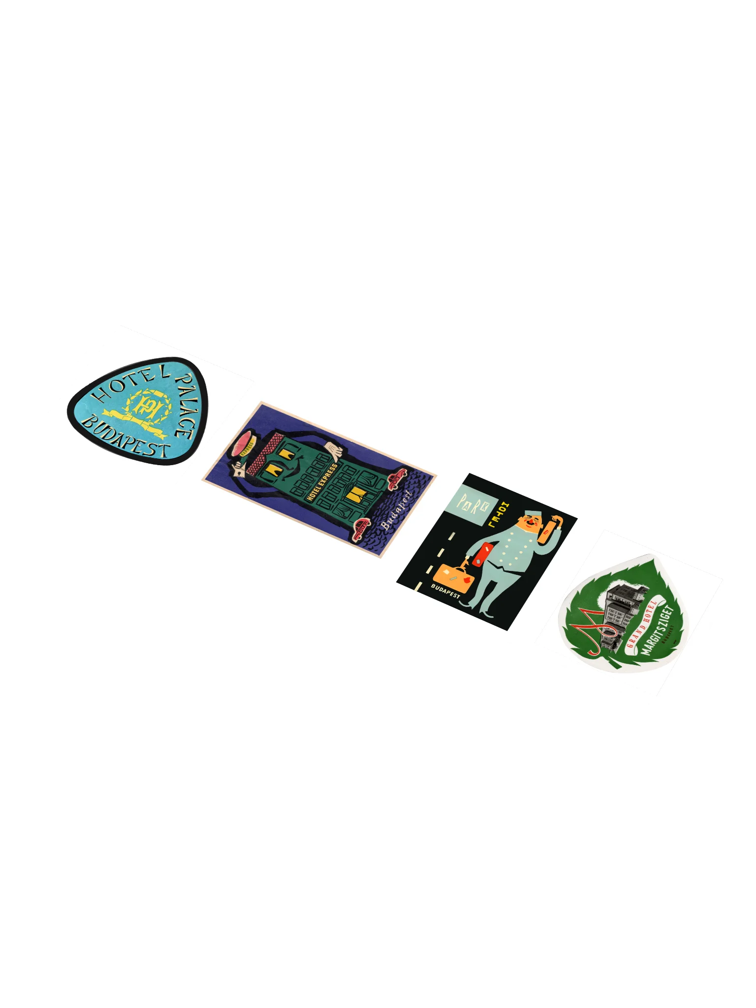 Budapest Hotel Stickers-Set 1 product image (1)