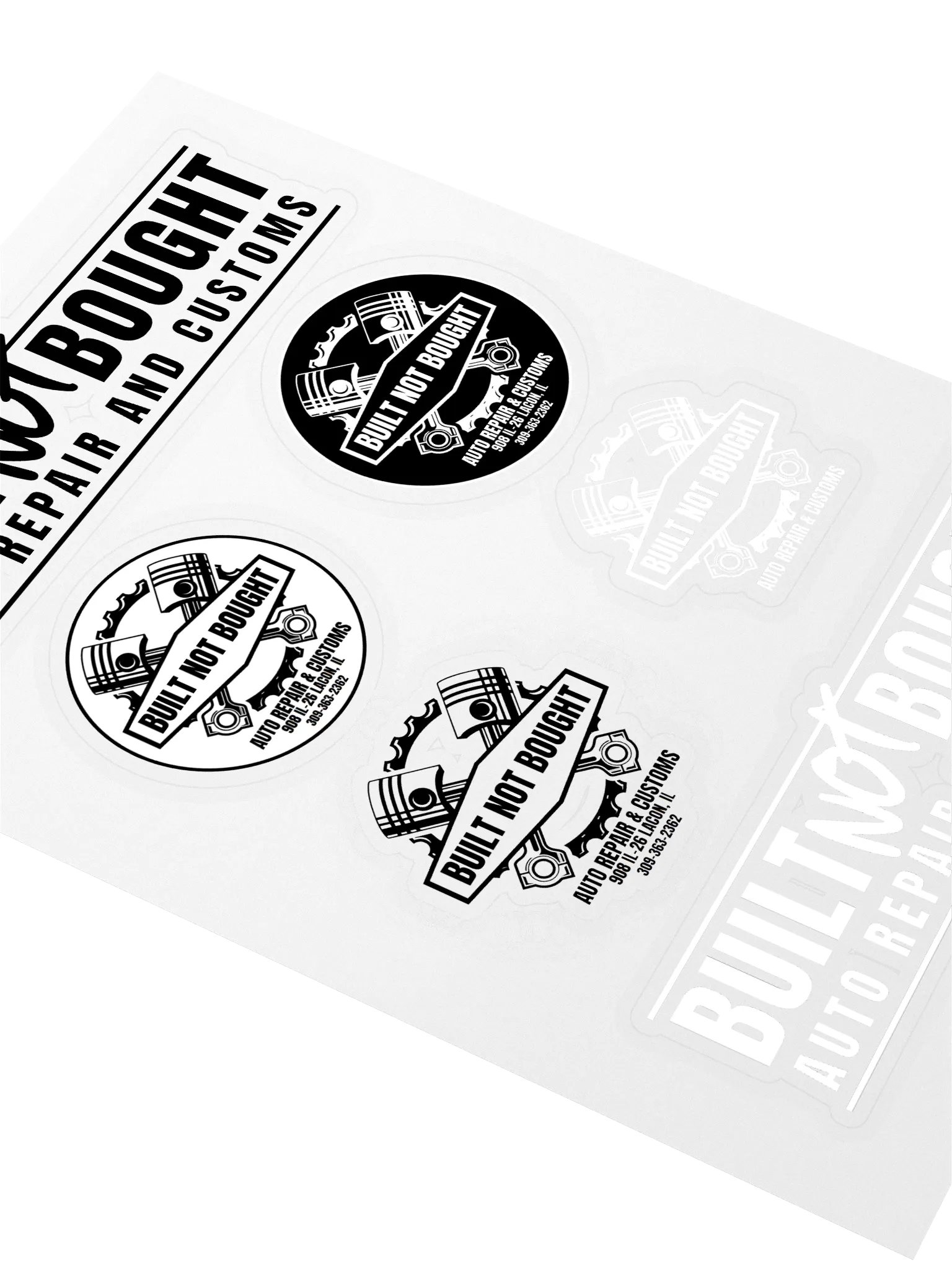 Built Not Bought Sticker Pack product image (2)