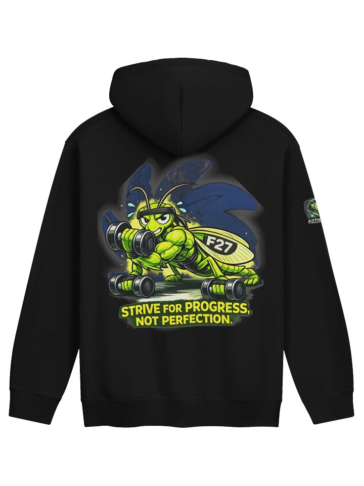 F27 Mantis Strength In Silence Unisex Hoodie | Motivational Gym Wear by FayzieBobs product image (1)