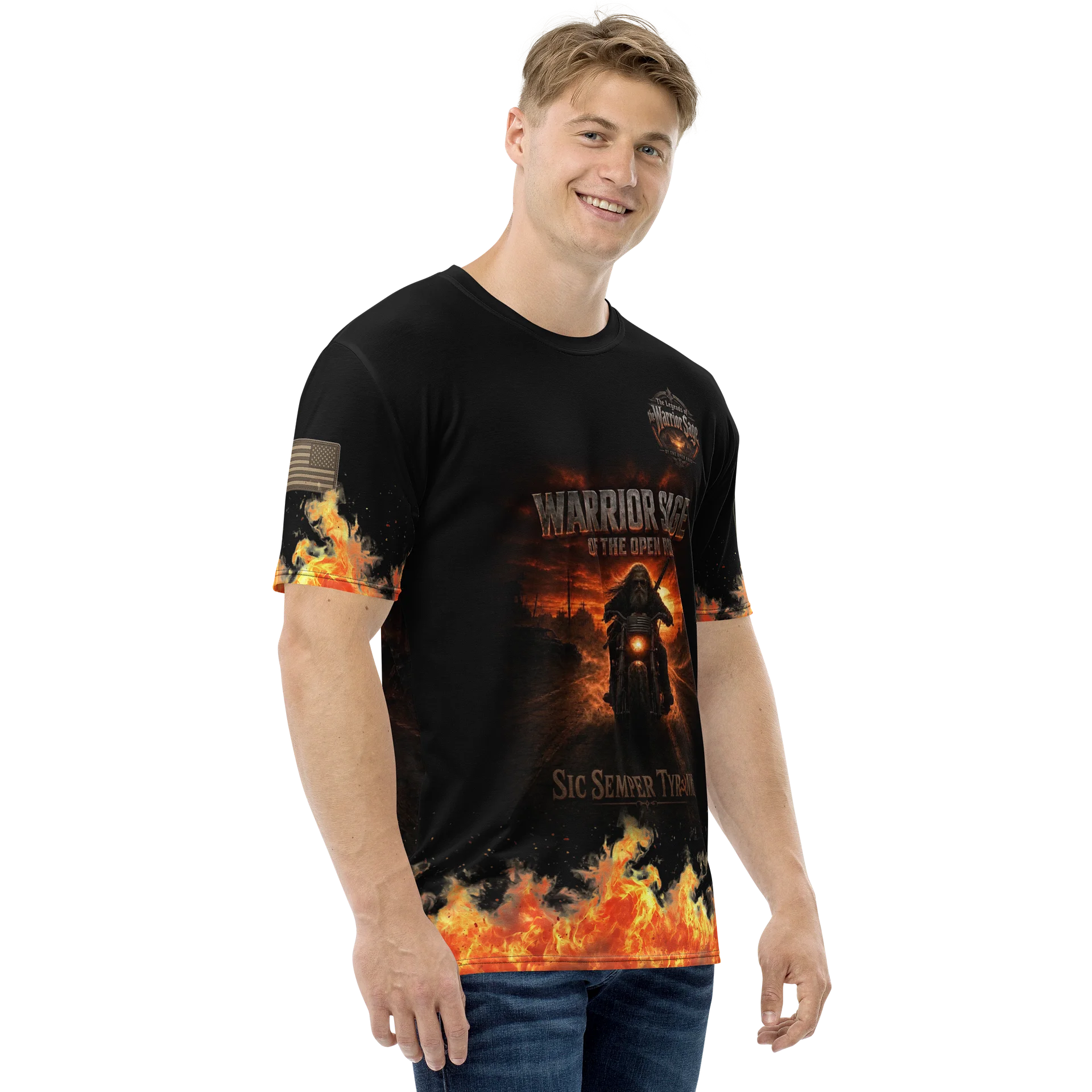 Warrior Sage Sic Semper Tyrannis MötoGraffitti Tee product image (4)