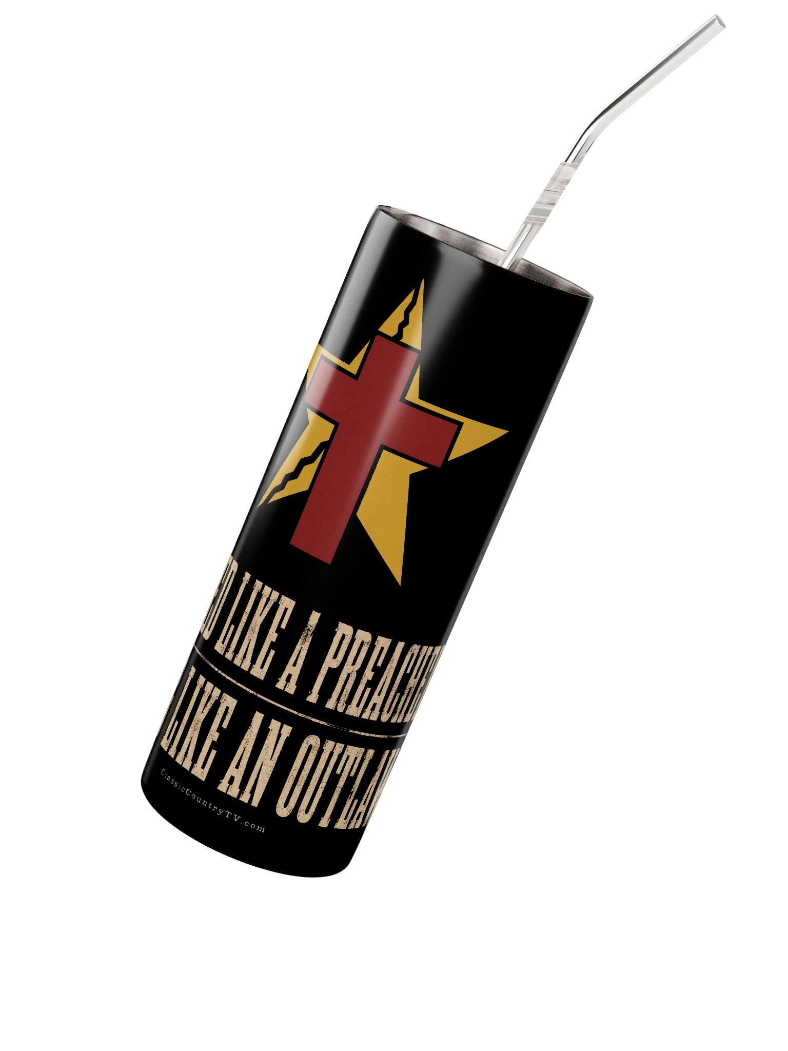 The Man in Black 20oz Tumbler — Classic Country TV | Drop 002 product image (2)