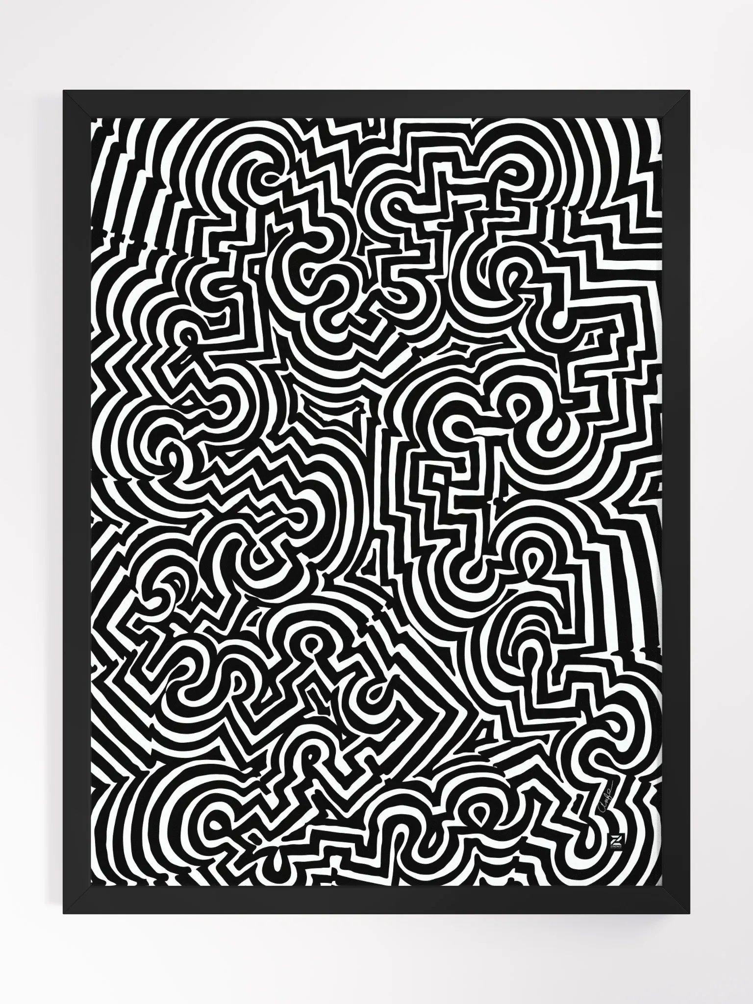 Zenlinez Optical Allusion Wood Matte Poster product image (1)