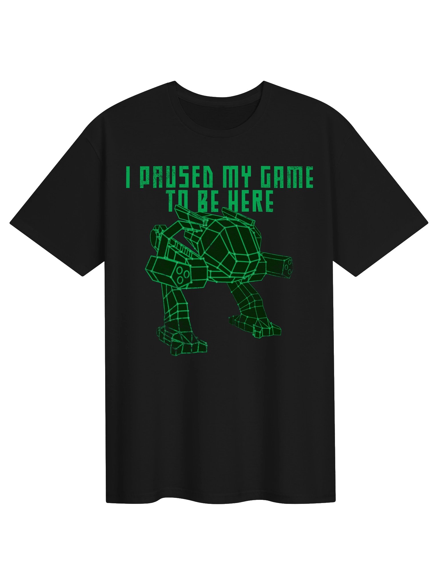 Mecha Shirt Retro Gamer I Paused My Game To Be Here Funny Tee product image (1)