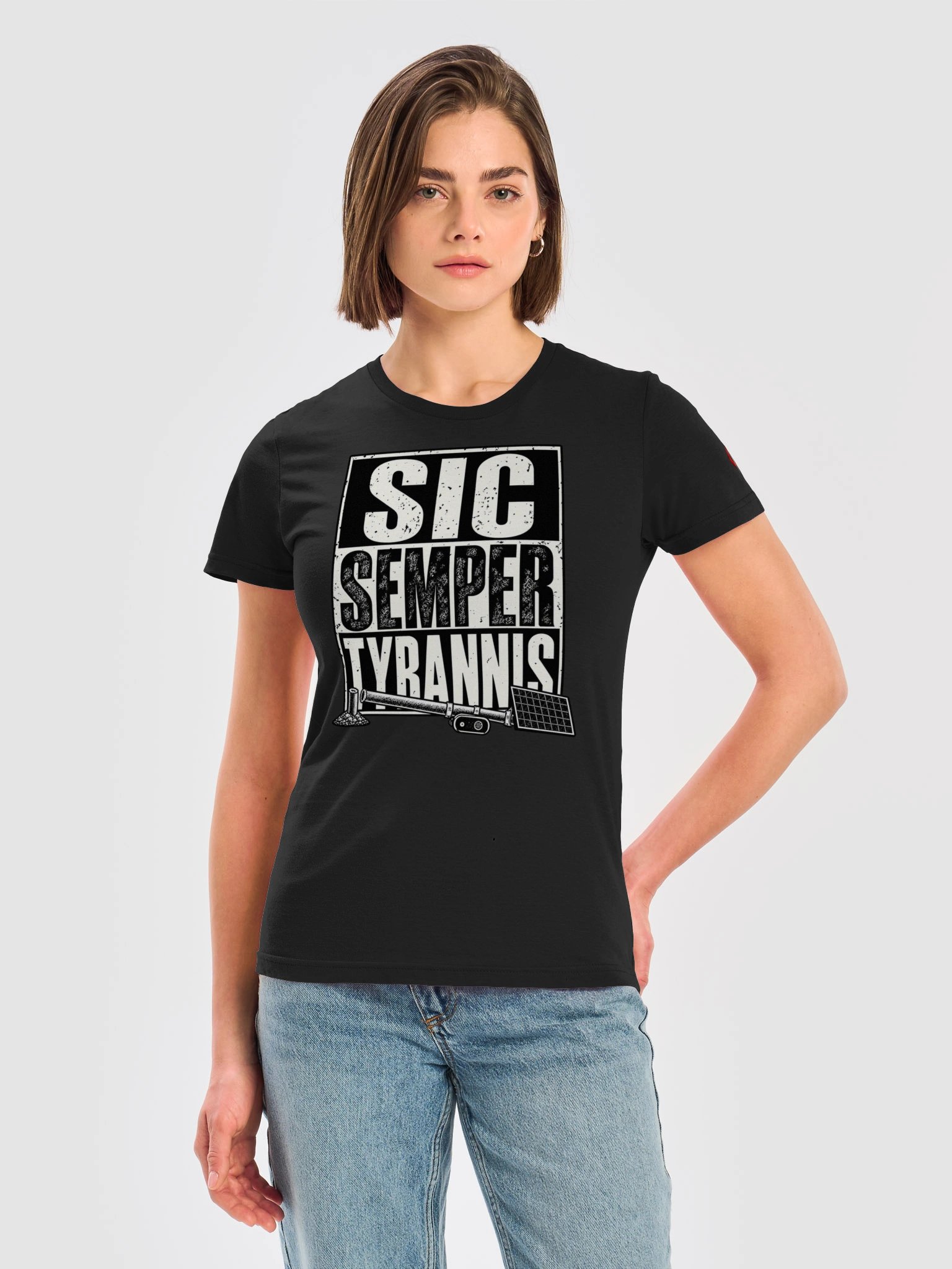 Women's Sic Semper Tyrannis Banner First Civic Menace T-Shirt product image (2)