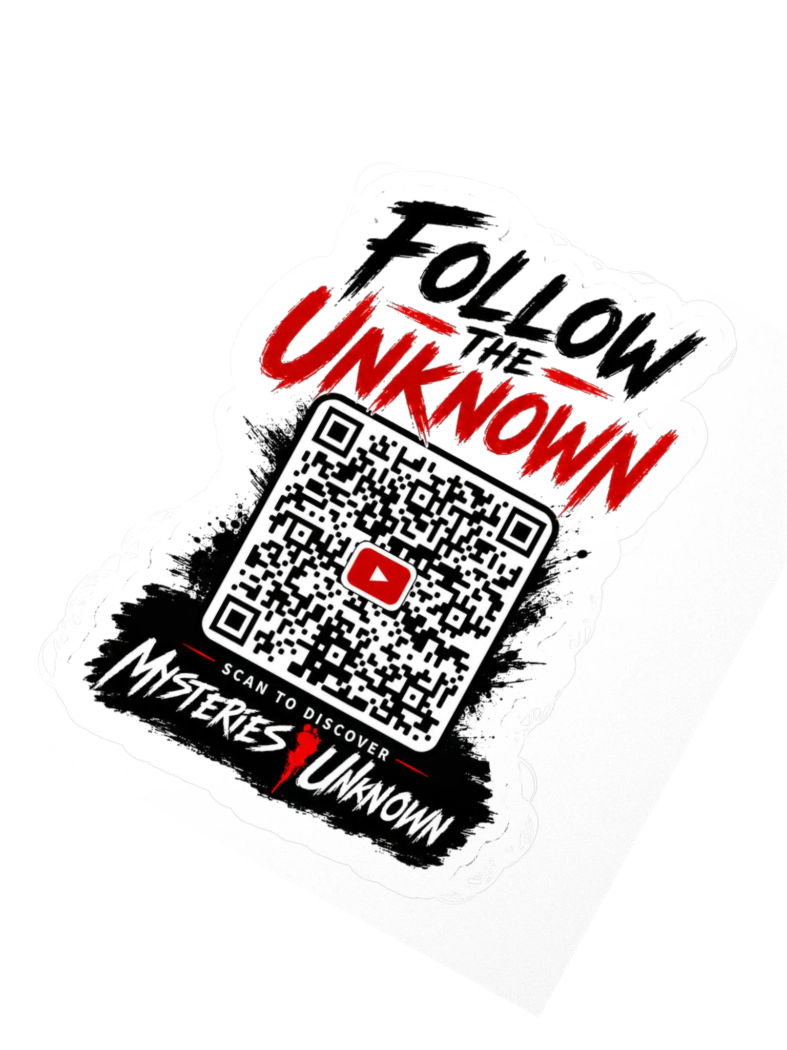 Follow the Unknown QR Code Sticker | Mysteries Unknown Podcast Sticker product image (5)