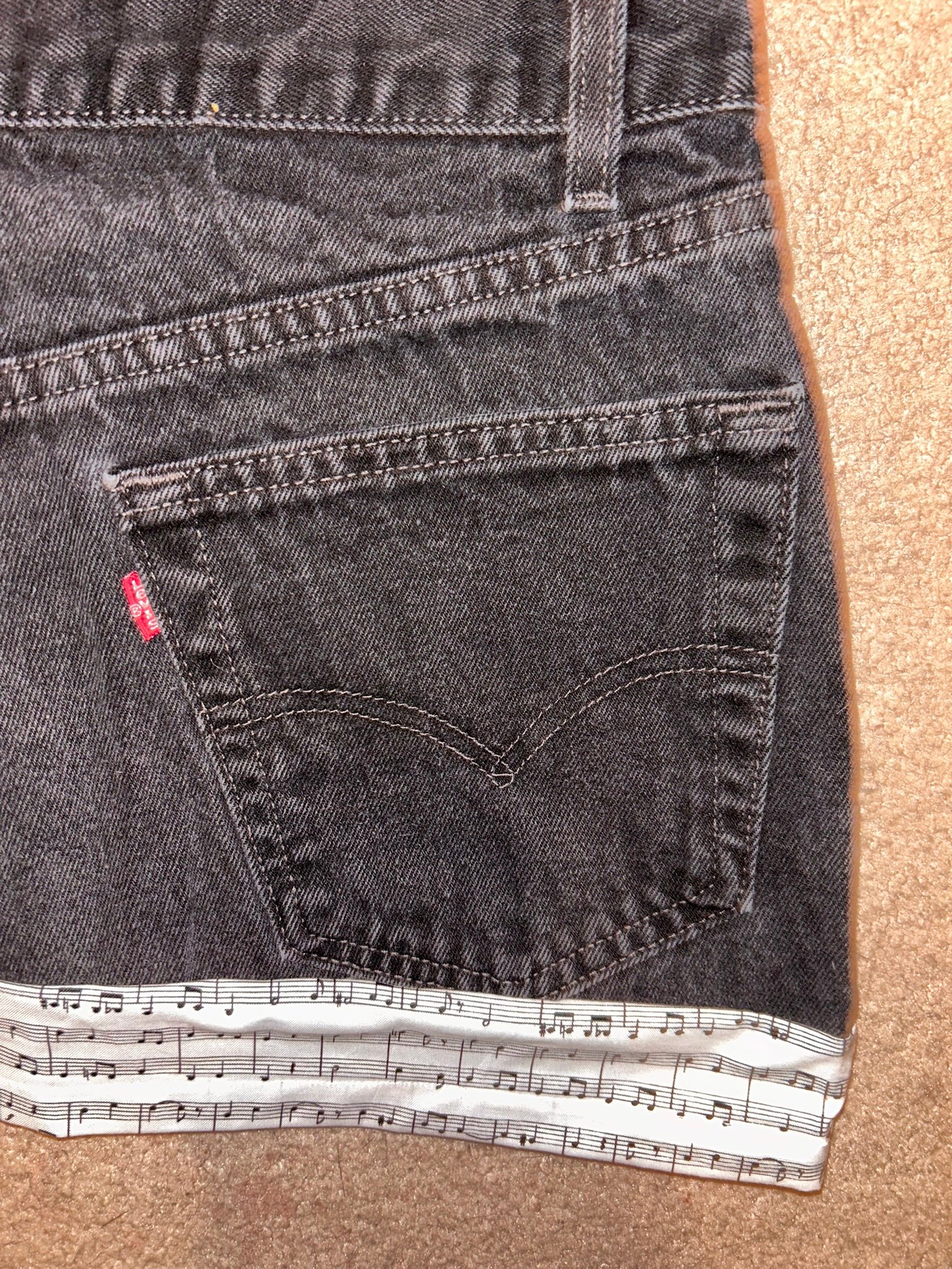 Black denim miniskirt product image (7)
