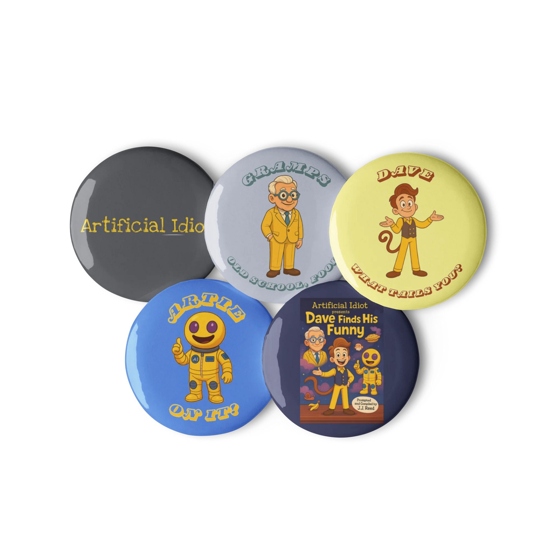 Artificial Idiot Buttons Set product image (3)