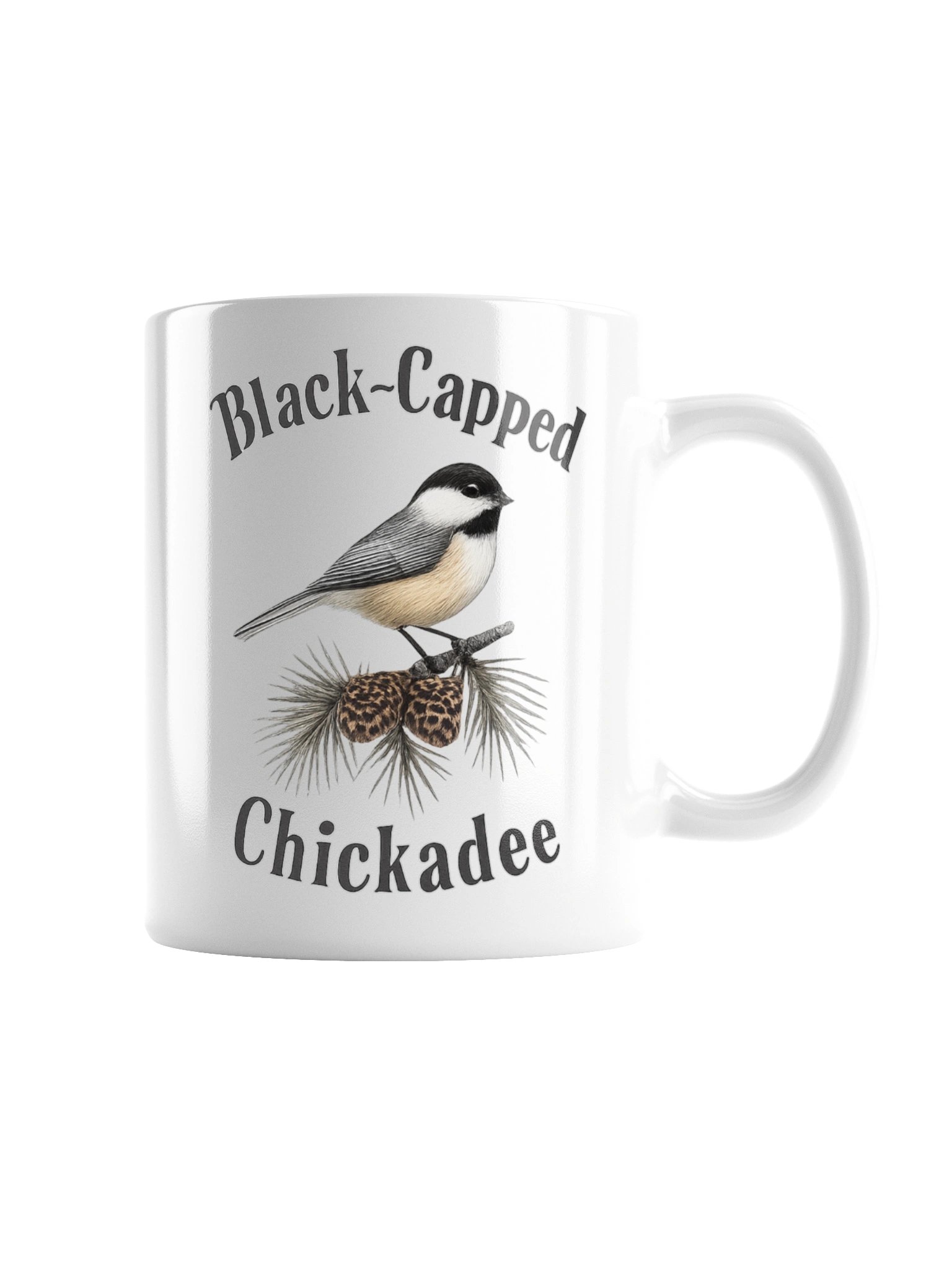 Black-Capped Chickadee Ceramic Mug – Bird Watching Coffee Cup product image (2)