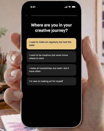 Which one are you? 👇

🎨 “I used to make art regularly, but lost the habit.” 🎨 “I want to be creative, but never know where to...