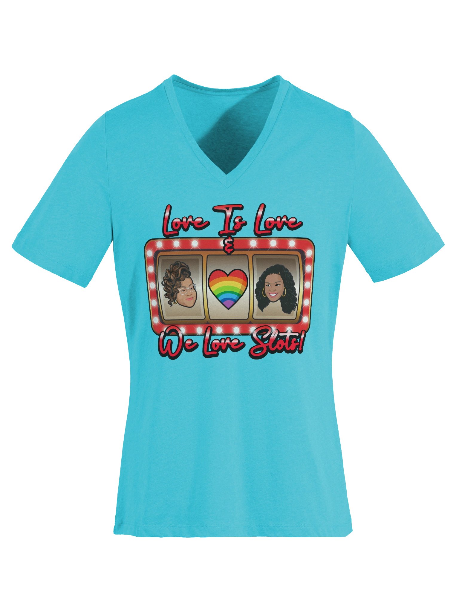 Love & Slots! Women's V-Neck product image (6)