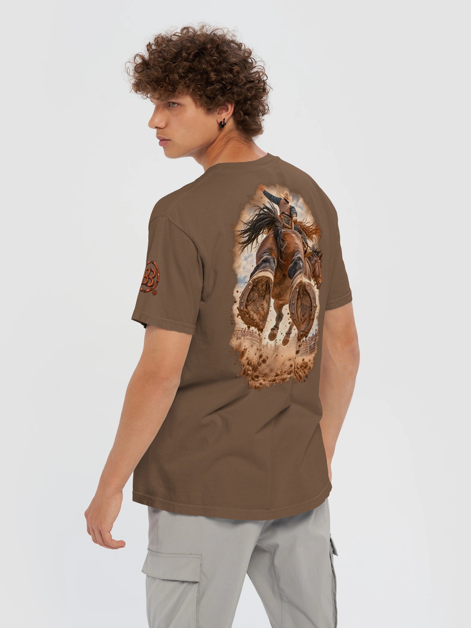 Bareback Riding Shirt — Two-Sided POV Rodeo Tee | Broken Roughstock™ product image (8)