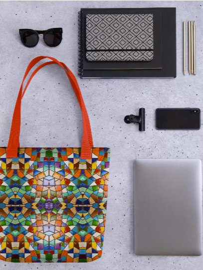 Bag Buntes Kaleidoskop: Abstraktes Mosaik-Muster product image (2)