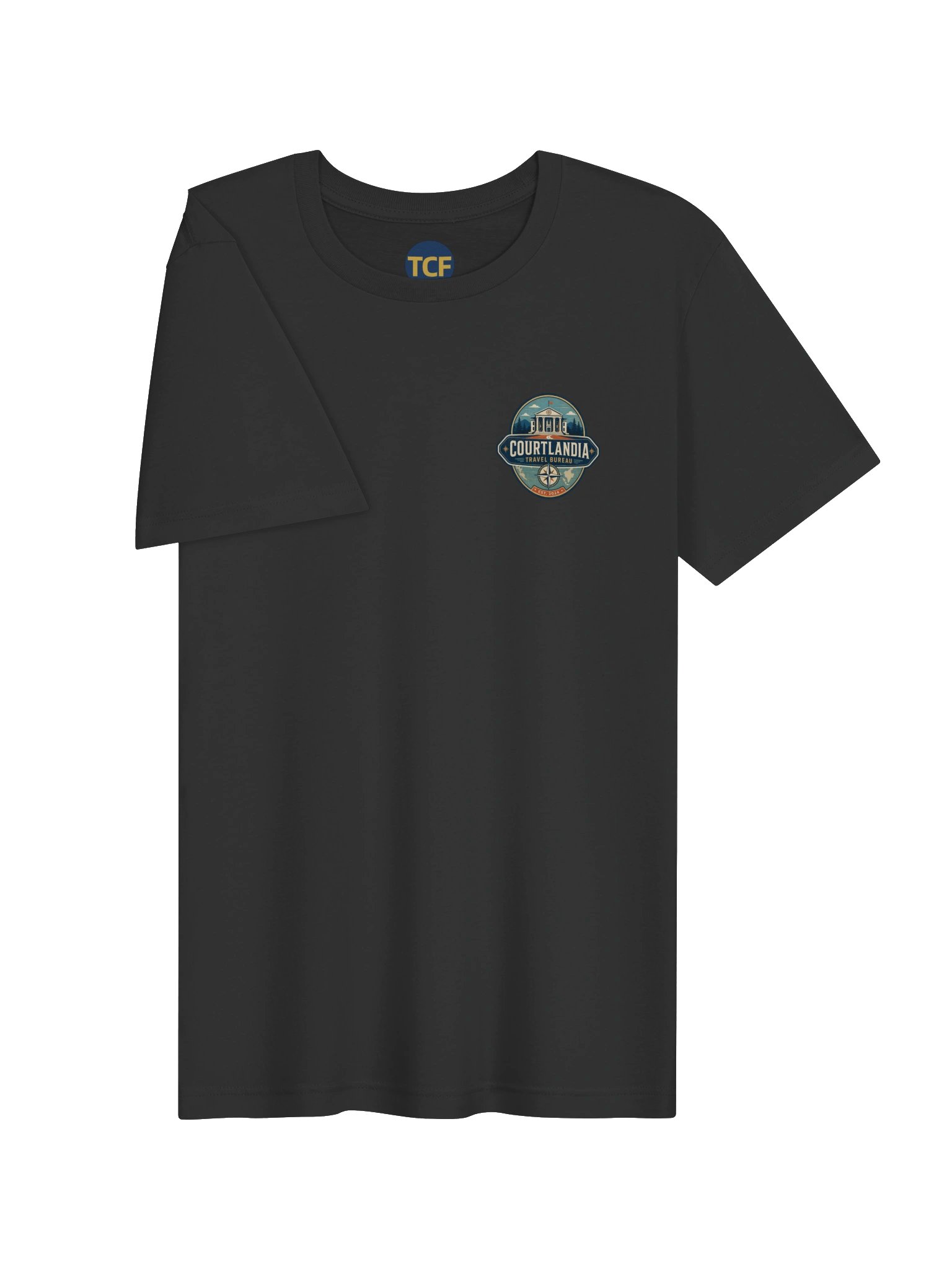 Courtlandia Travel Bureau Vintage Tourist Map Tee product image (5)