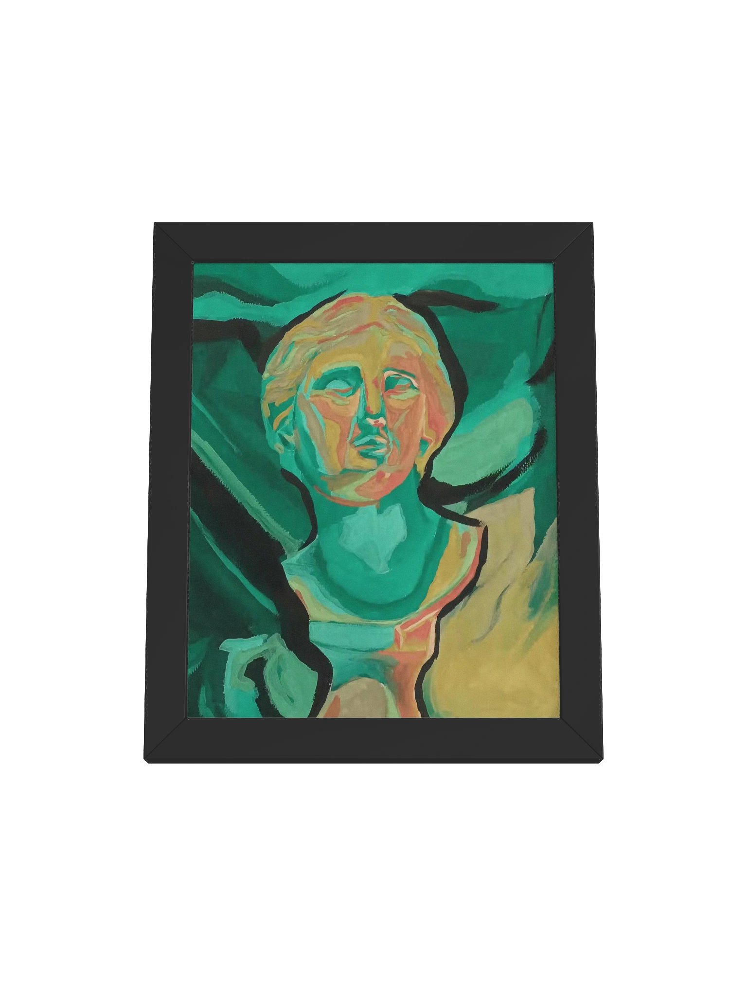 Neoclassical Turquoise Framed Print product image (9)