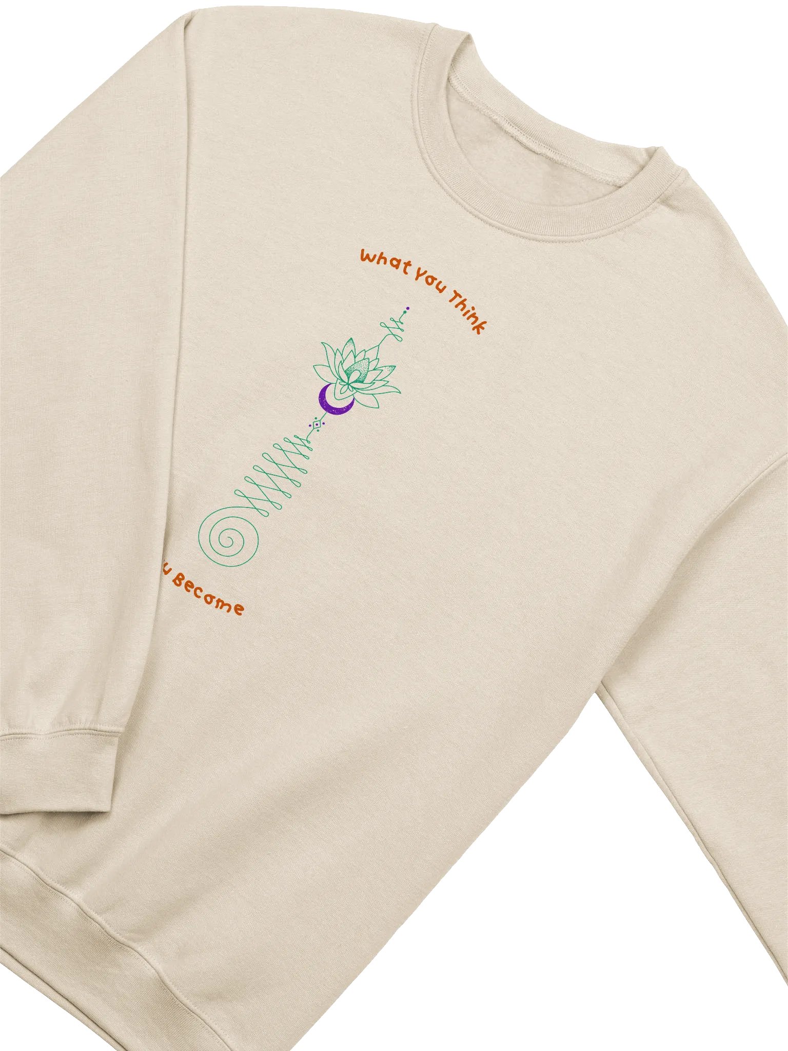 What You Think You Become Enchanting Lotus Sweatshirt product image (34)