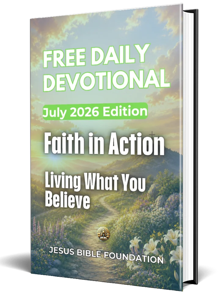 Free Daily Devotional July 2026 Edition: Faith in Action — Living What You Believe product image (1)
