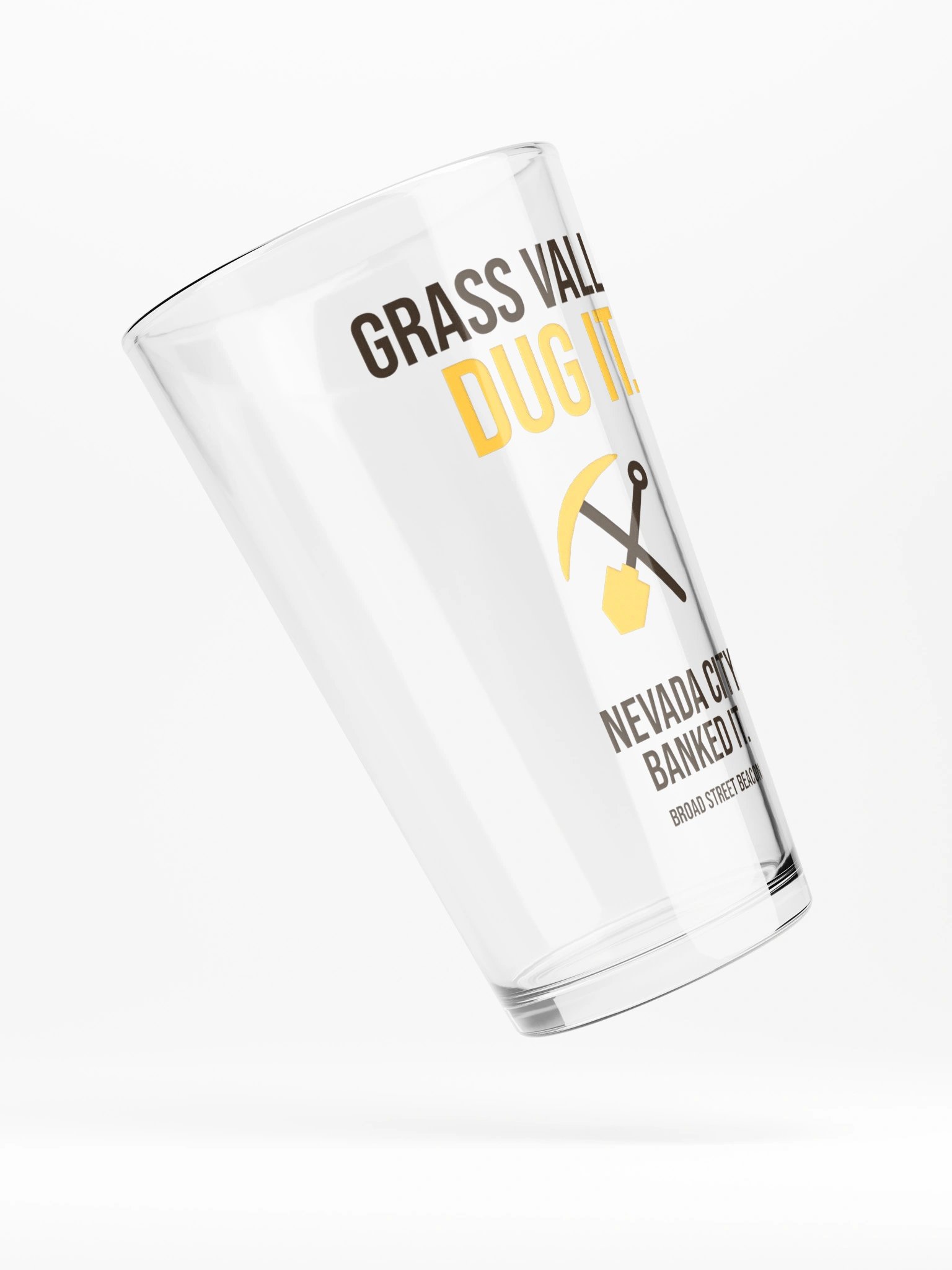 Grass Valley Dug It. Nevada City Banked It. Pint Glass product image (4)