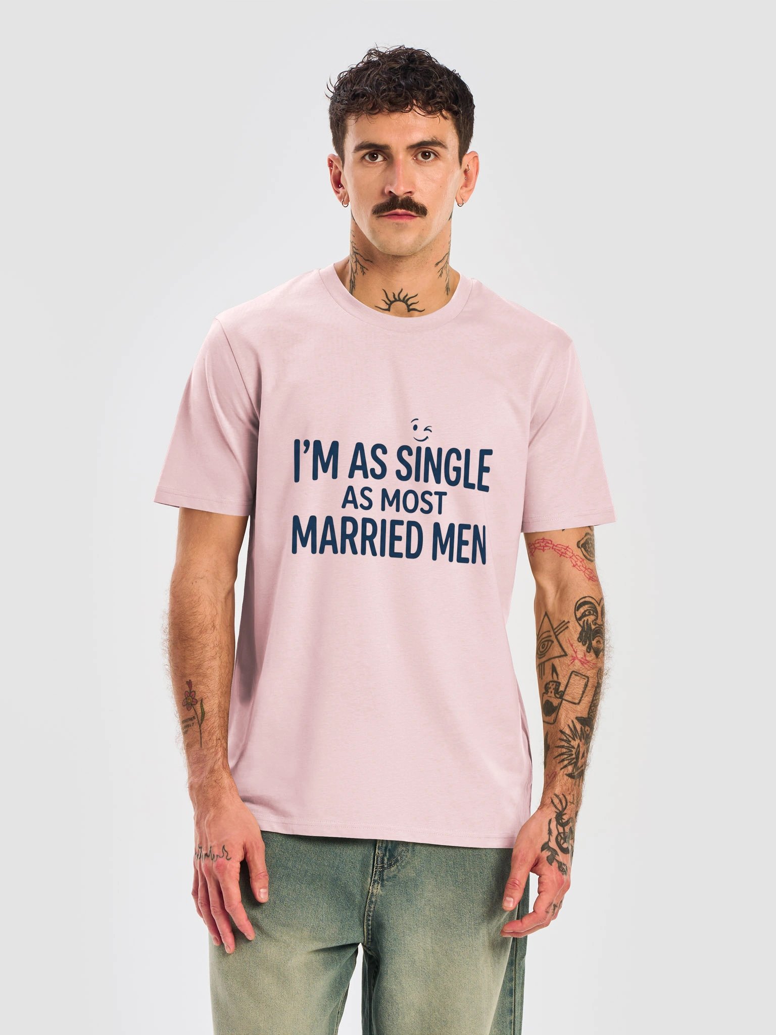 I'm As Single As Most Married Men Novelty T-Shirt product image (9)