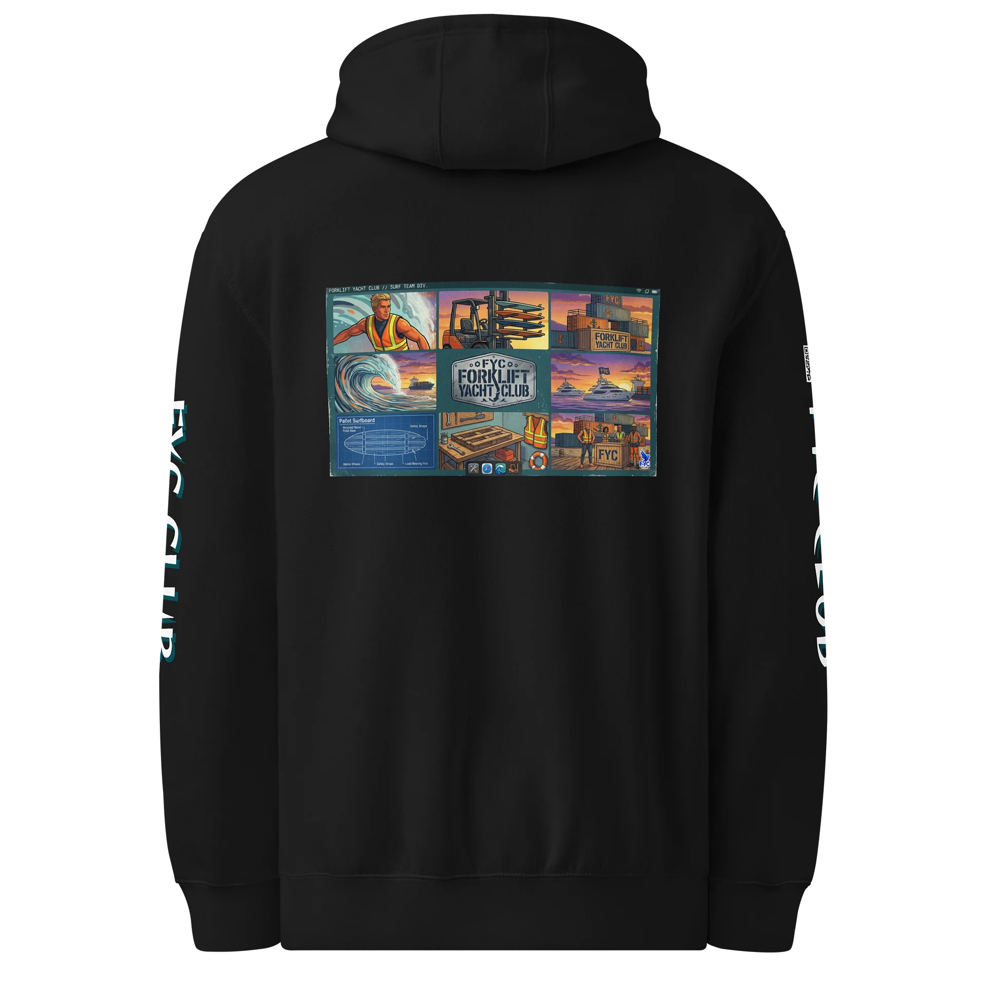 FYC CLUB - Surfing, the official hoodie product image (2)