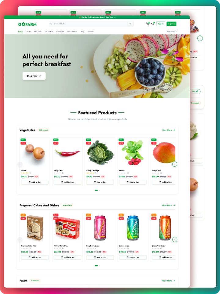 GoFarm Pro - Complete Next.js 16 Agricultural E-Commerce Platform with Admin & Vendor Dashboard product image (1)
