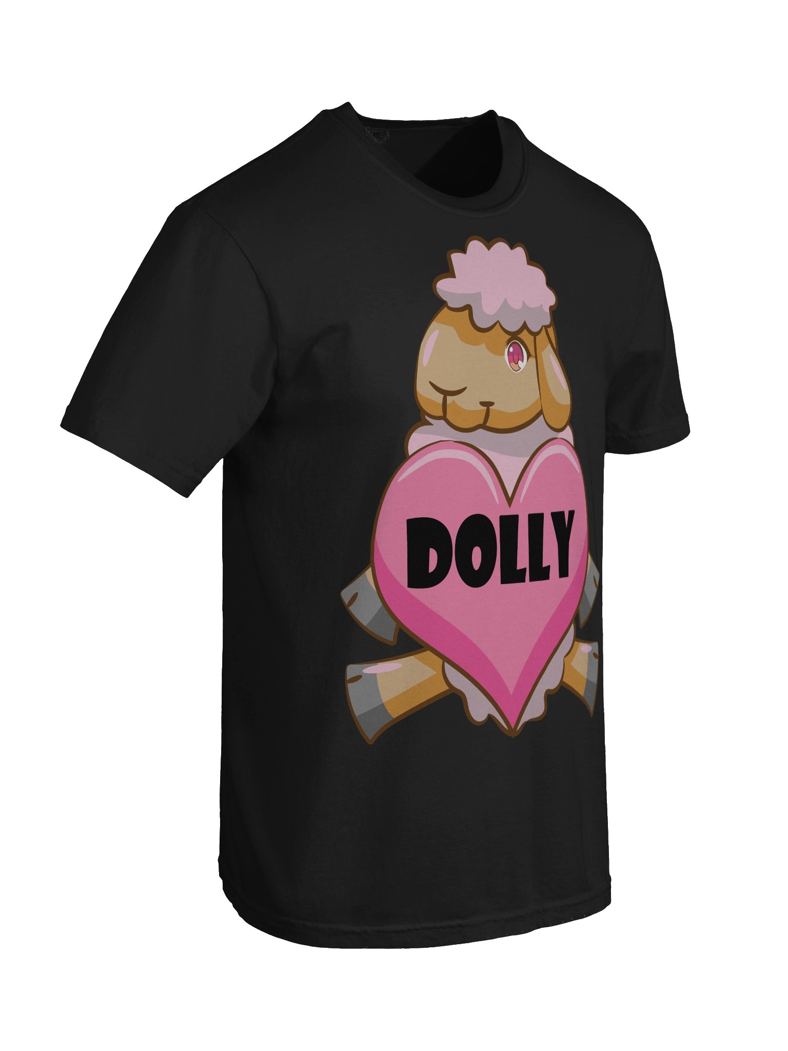 Full Body Dolly Heart – Cute Pastel Lamb Character T-Shirt product image (8)