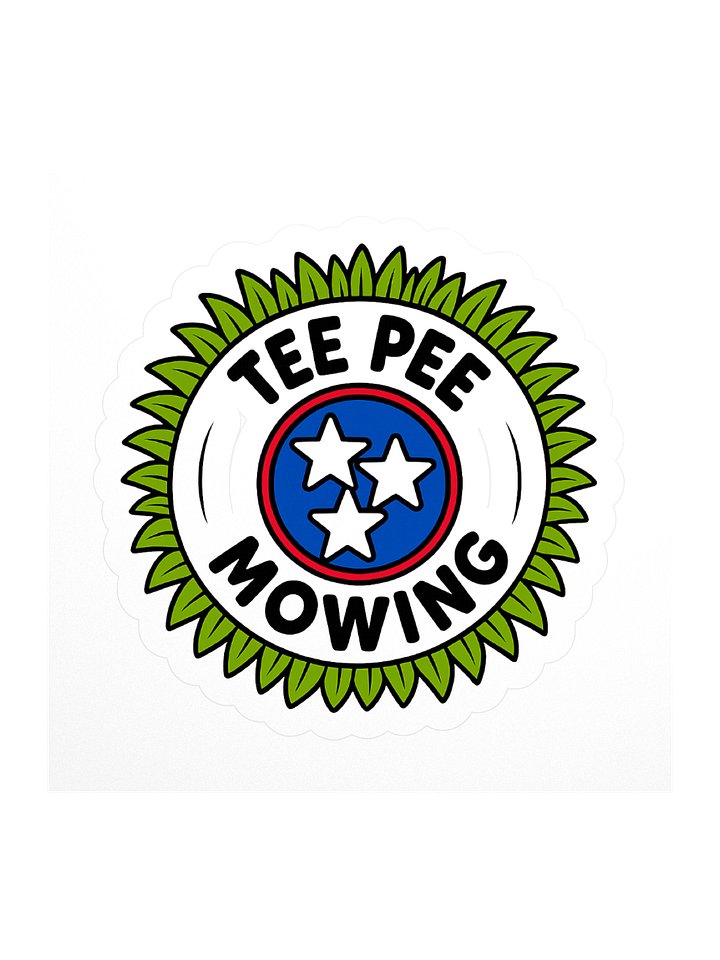 Tee Pee Mowing Sticker product image (1)