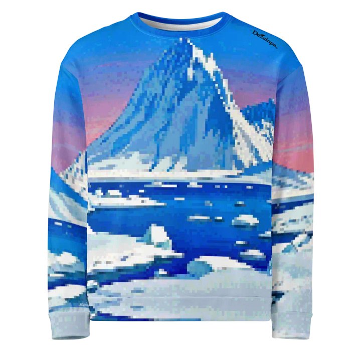 Sunset Serenity Ice mountain Recycled Sweatshirt product image (1)