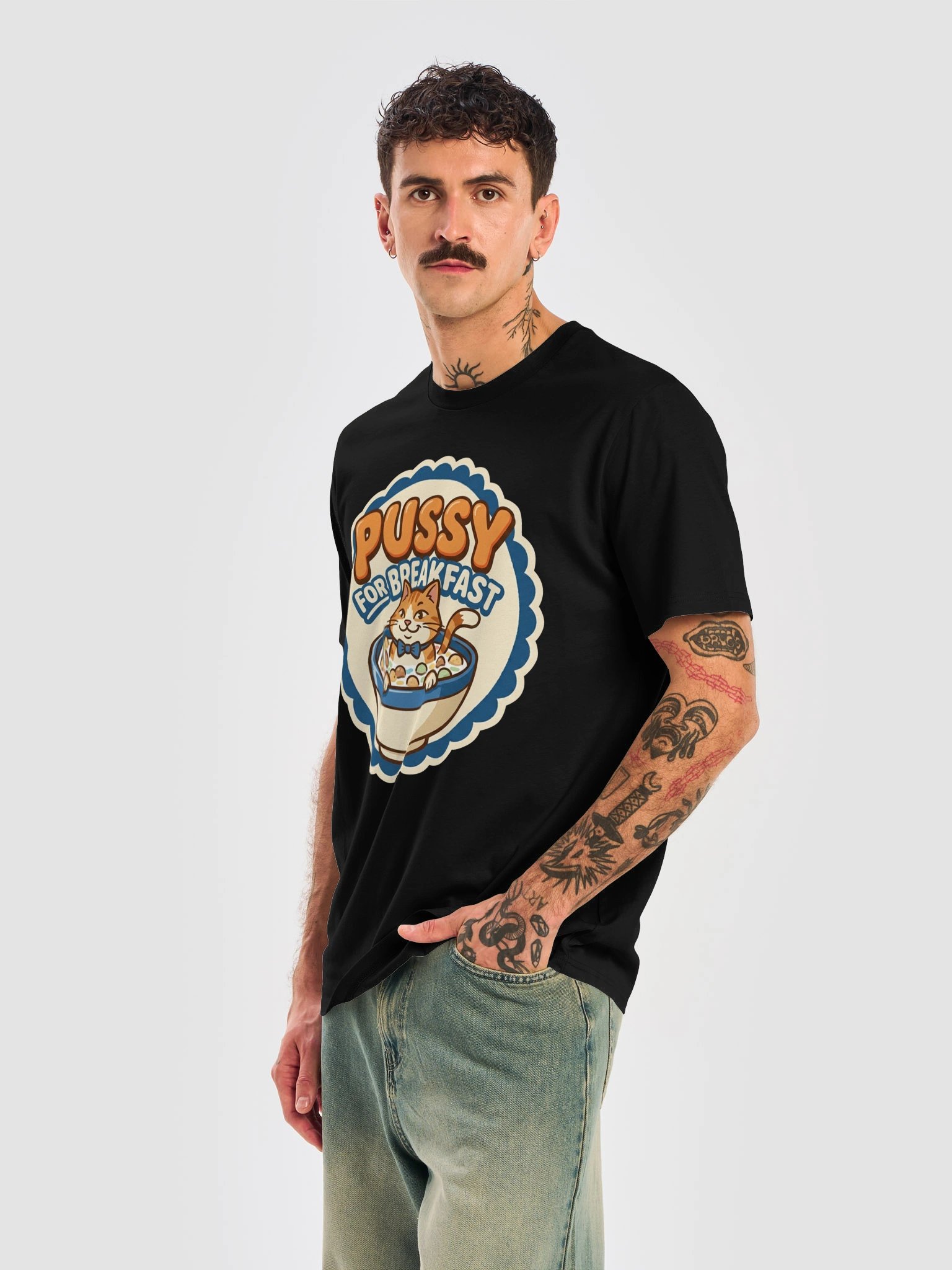 P...y For Breakfast Novelty T-Shirt product image (36)
