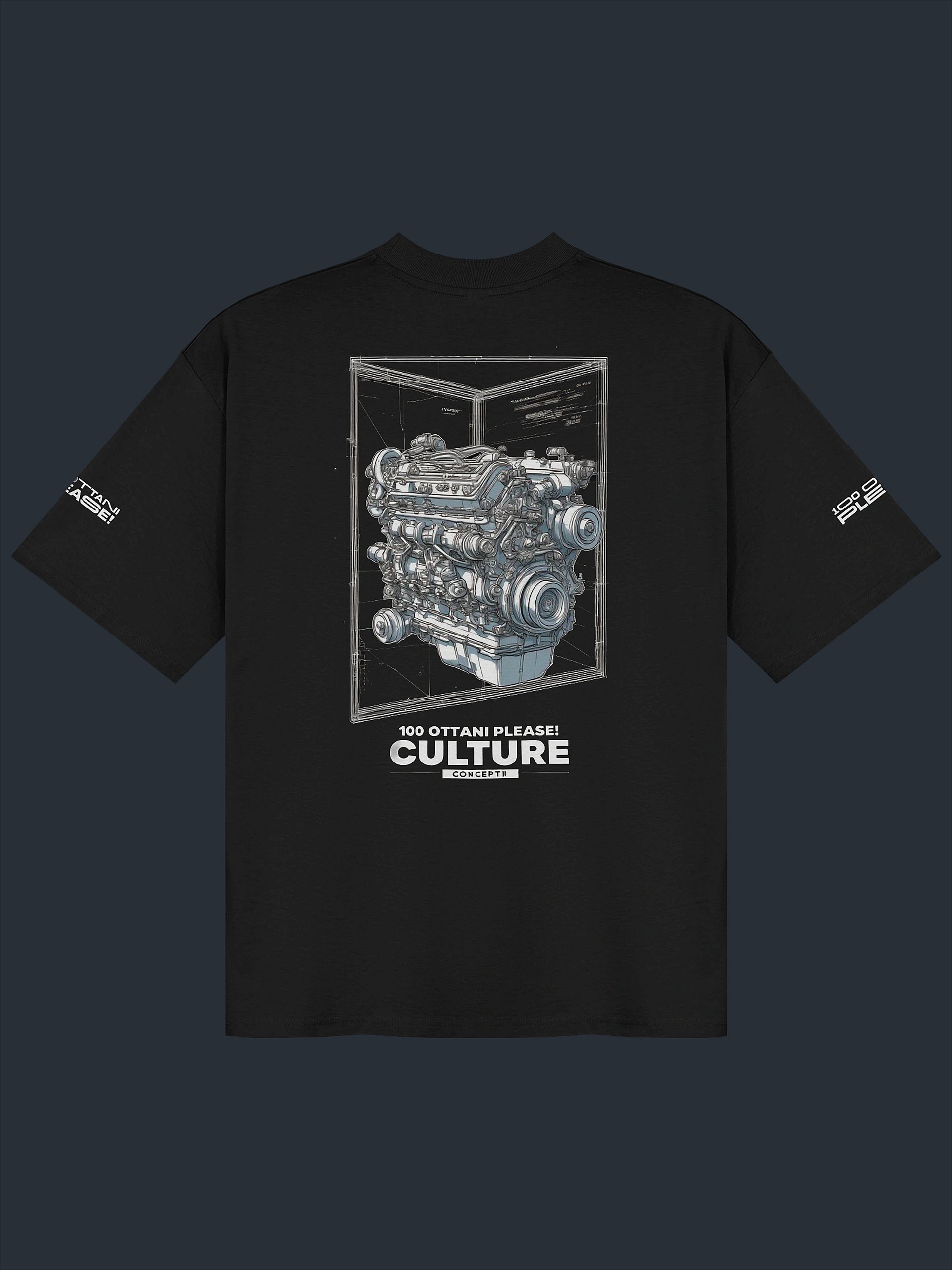 100 Ottani Please!™ Oversized Unisex Racing Streetwear Graphic T-Shirt | Drift Mode Edition product image (1)
