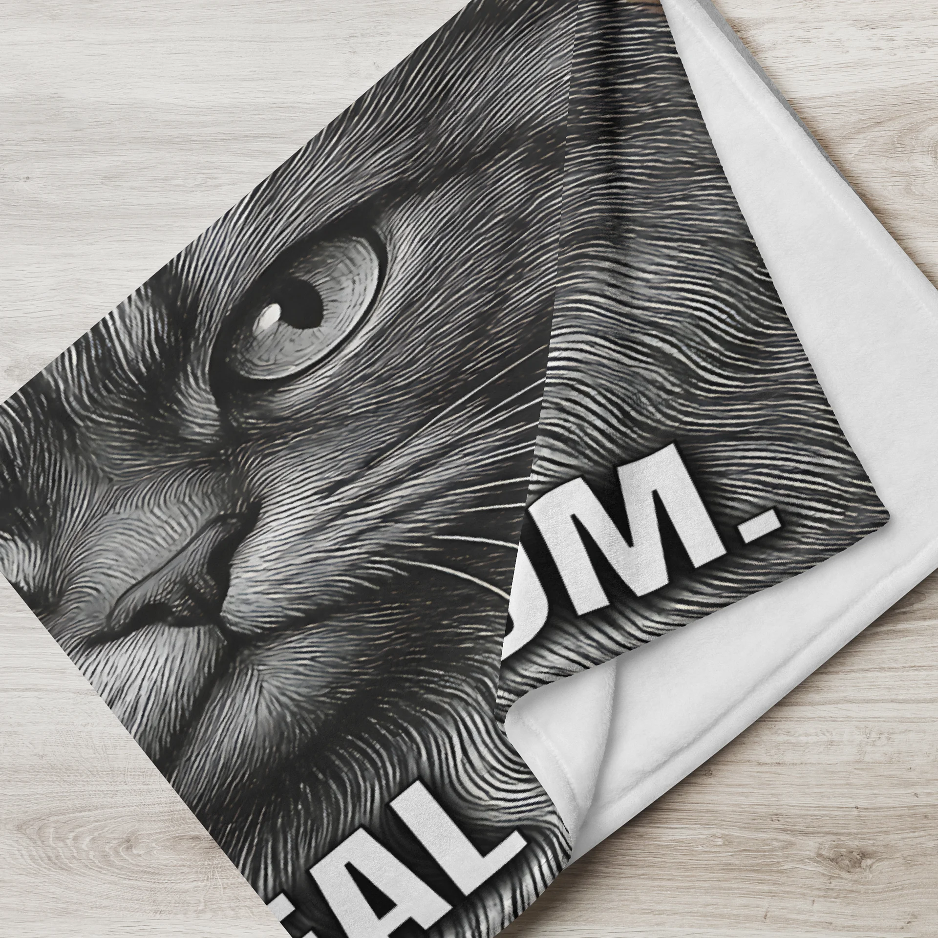 Funny Cat Blanket Not My Real Mom product image (4)