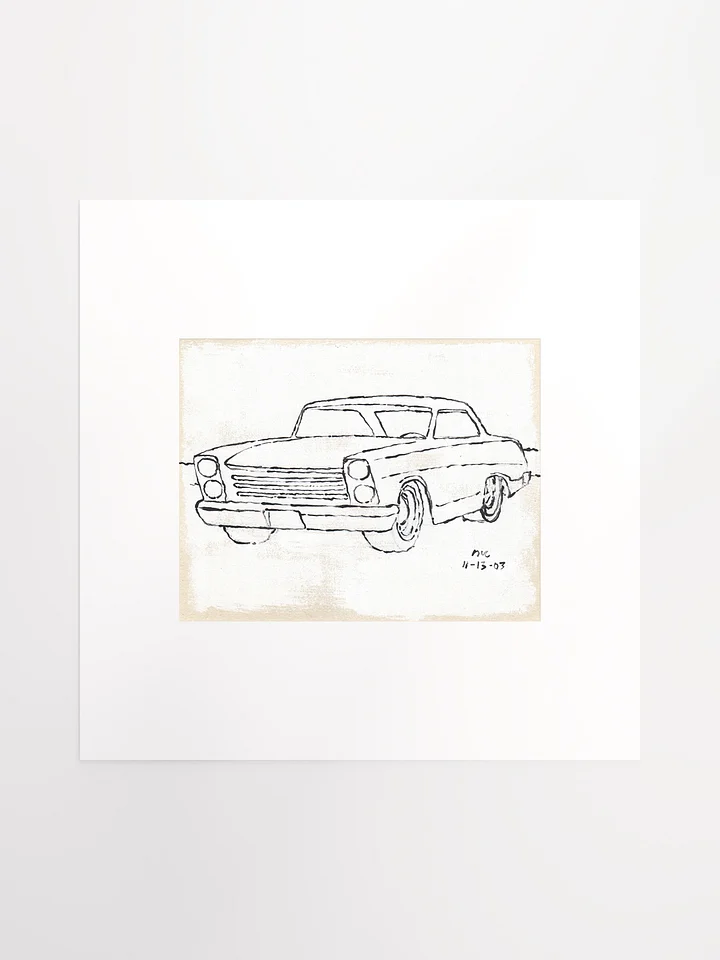 White Car #2 Print product image (1)