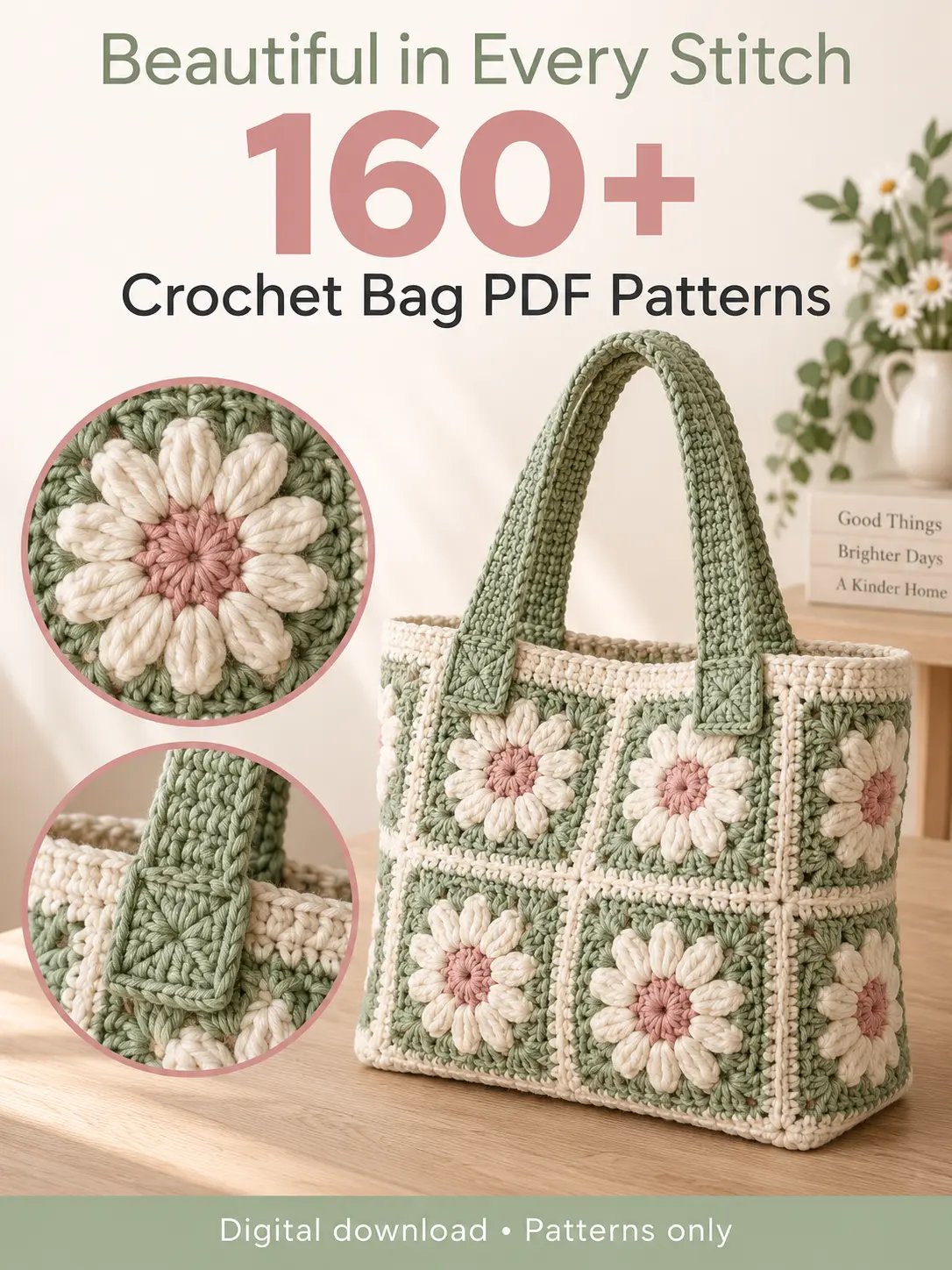 160+ Crochet Bag Patterns PDF Bundle product image (2)