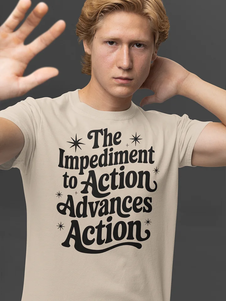 The Impediment to Action Advances Action - Stoic Wisdom TSHIRT product image (15)