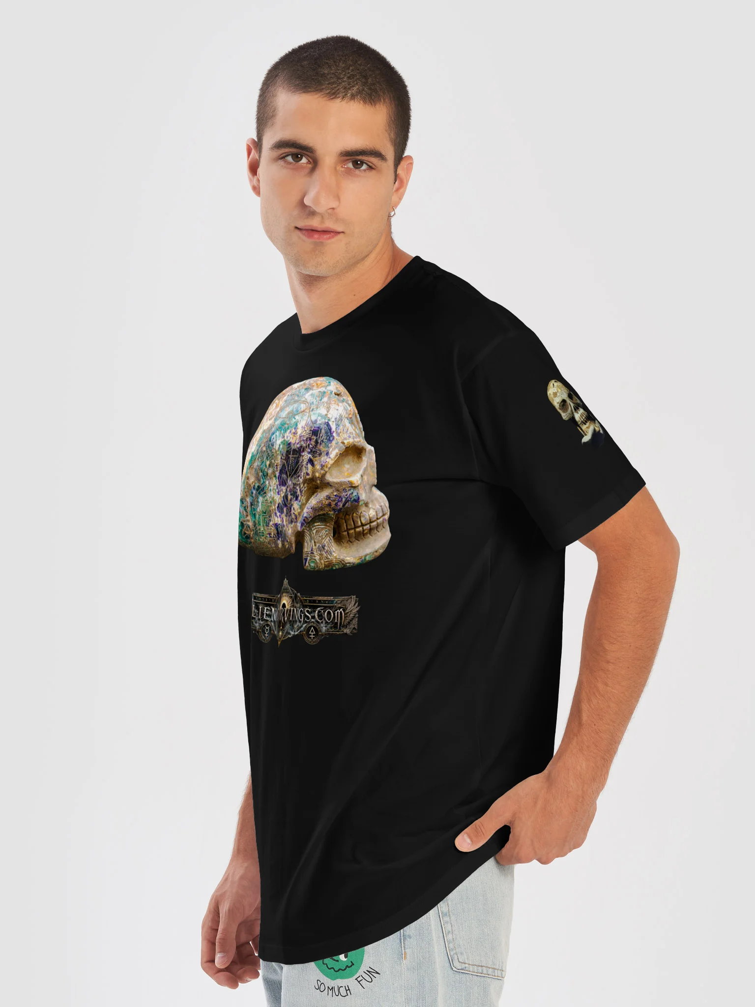 Giant Fluorite Skull Premium T-Shirt product image (7)