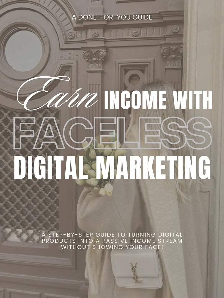 Earn Income with Faceless Digital Marketing product image (1)