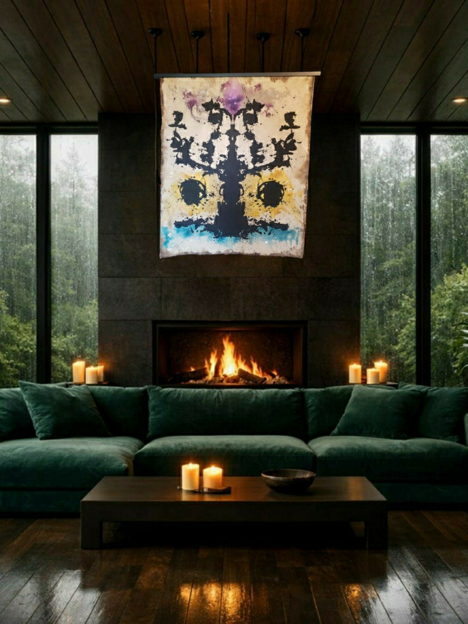 CHANNELER | 1/1 Original Canvas LARGE Wall Hanging | Divination Mat product image (4)