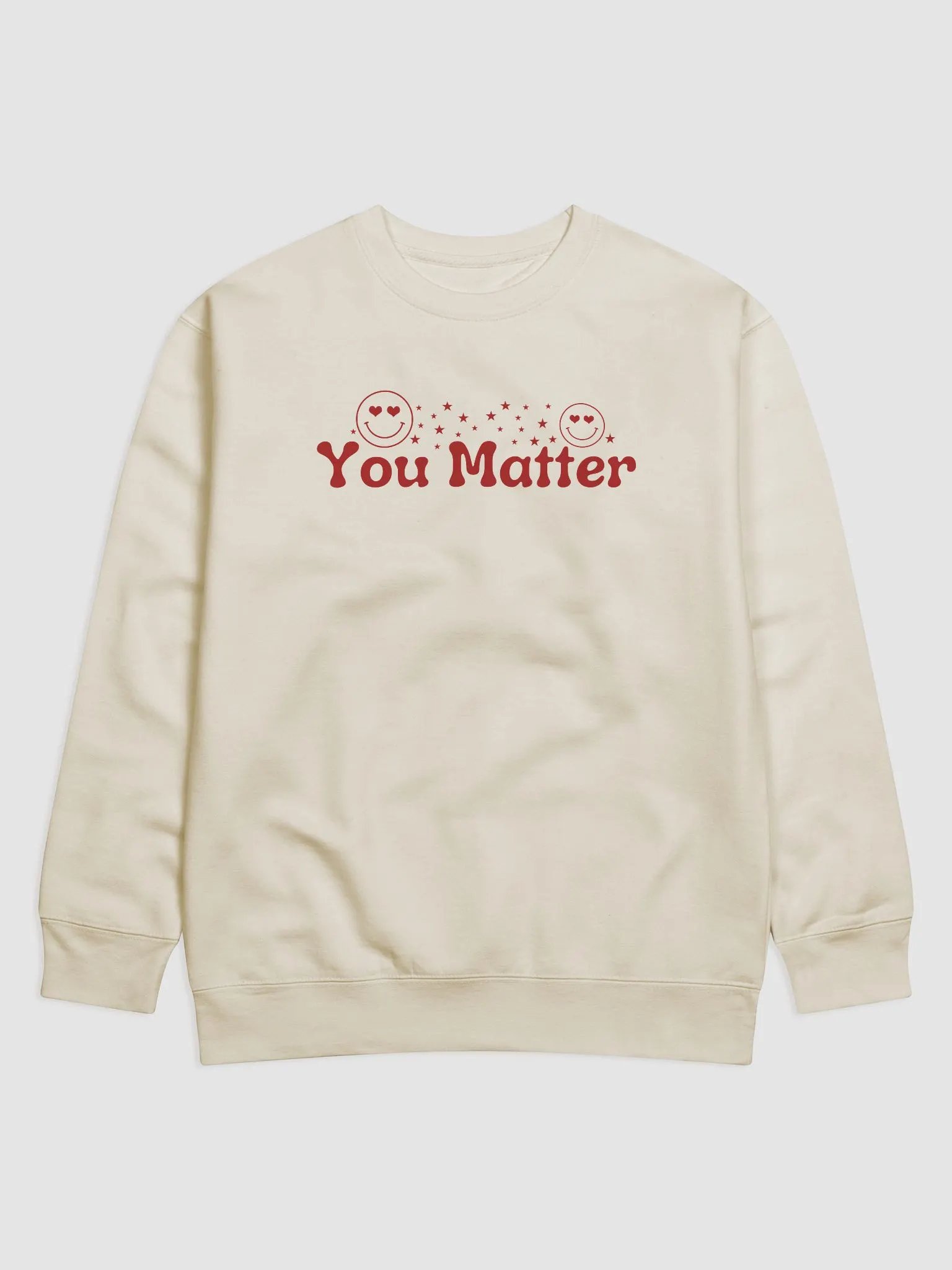 You Matter To Me Heritage Premium Sweatshirt - Front/Back Style. product image (5)