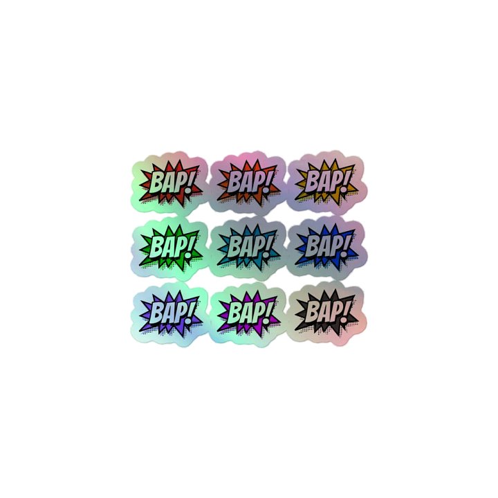 Holographic Rainbow Bap Stickers product image (1)
