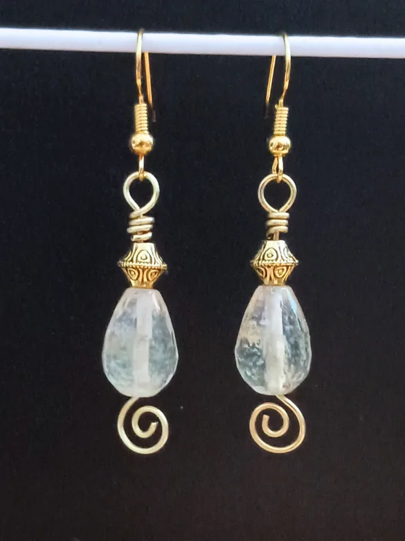 Glow-Up Energy! Citrine Pendant & Earrings | Gold-Tone Set | "Champagne & Lies" product image (3)