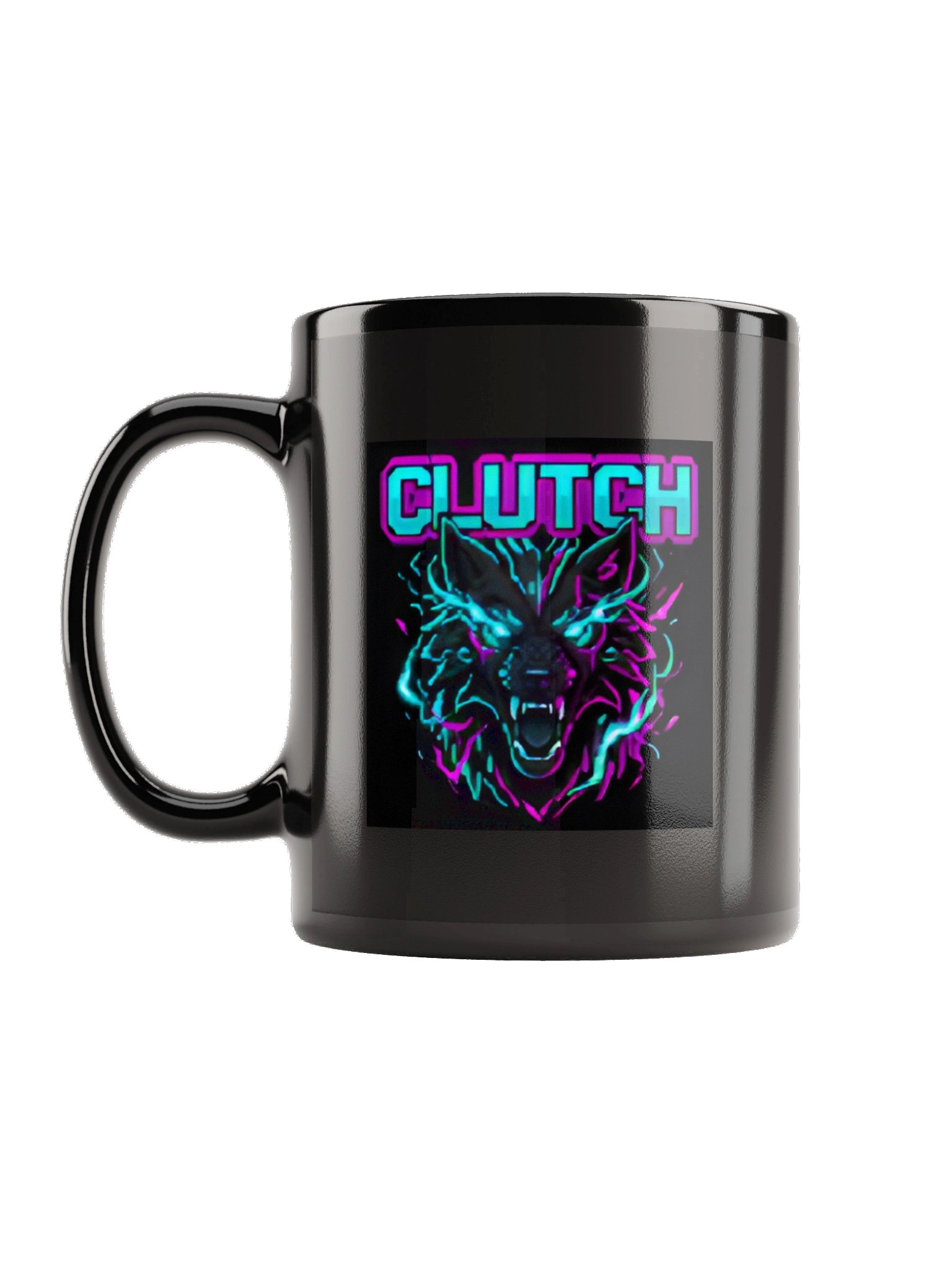 Clutch Neon Wolf Glossy Mug product image (2)