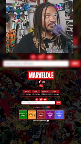 Comic Book Marveldle for Sep 26!!! These triple typers man...... They getcha #comics #marvel #Marveldle