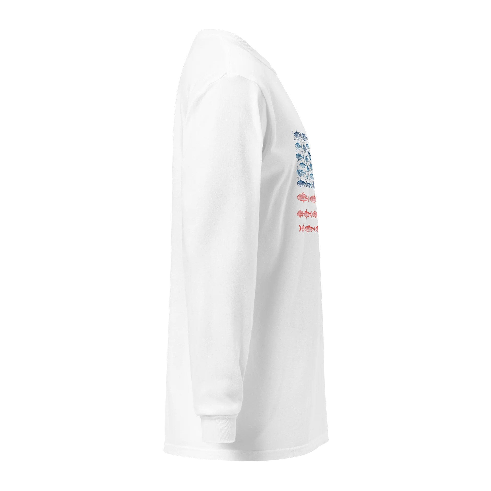 Abstract Fish Pattern Long Sleeve Shirt product image (4)