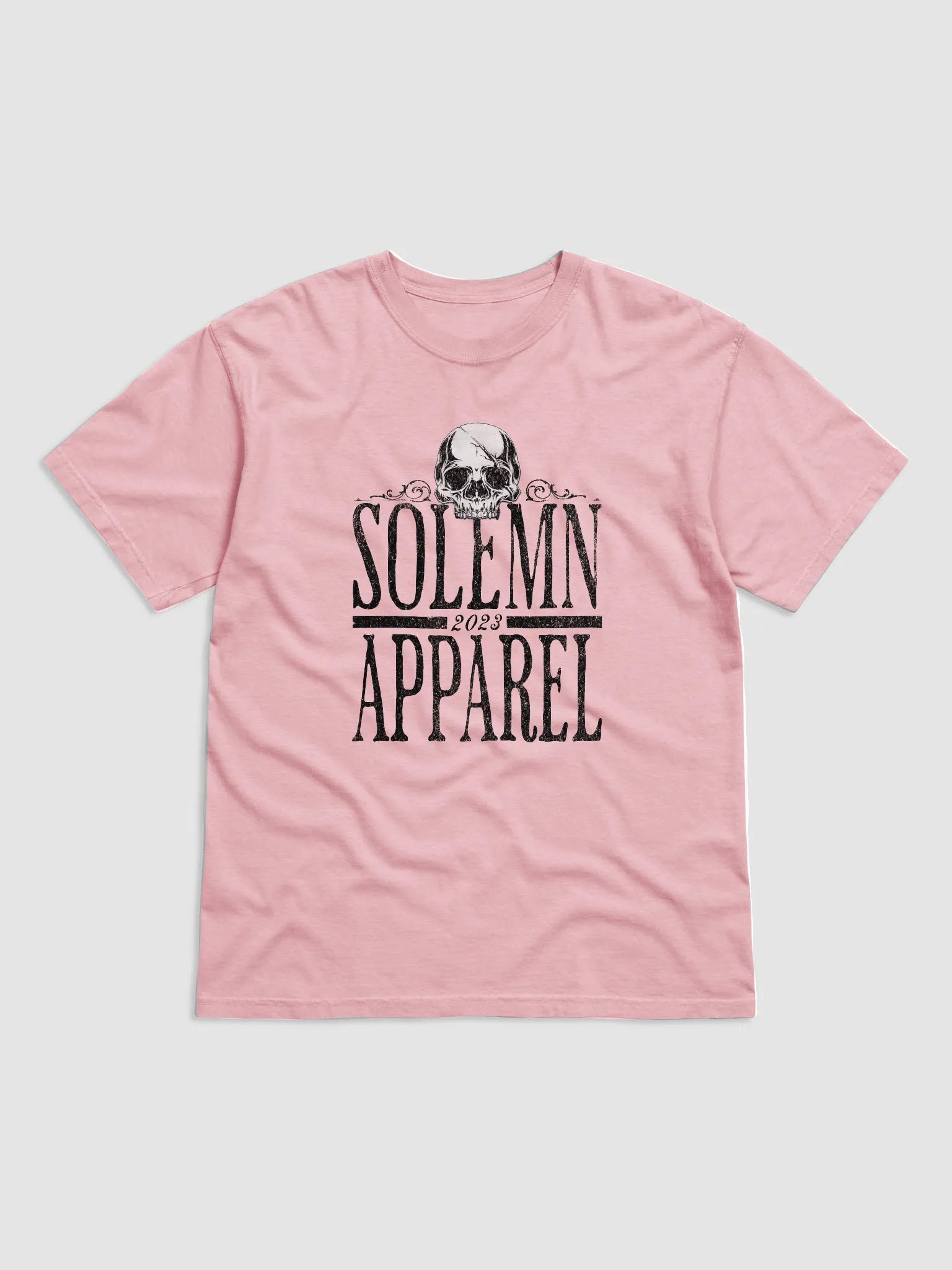 Solemn Skull Unisex Tee (Color Variations) product image (1)