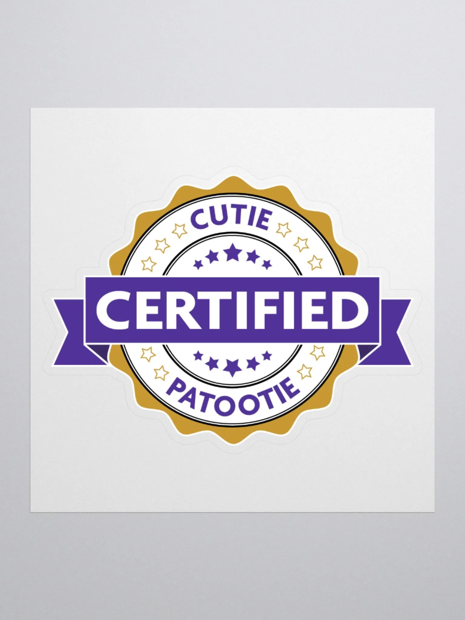 Certified Cutie Patootie Sticker product image (1)